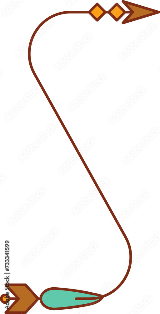 Fototapeta premium Decorative Arrow Symbol Illustration