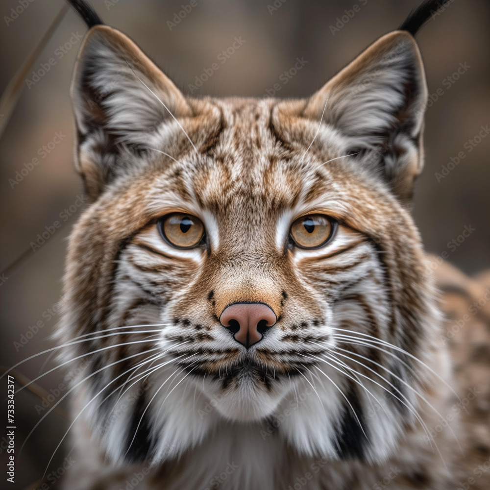 Majestic Bobcat Portrait in Golden Light, Intense Gaze in Natural Habitat, Wildlife Photography Majestic Bobcat Portrait in Golden Light, Intense Gaze in Natural Habitat, Wildlife Photography