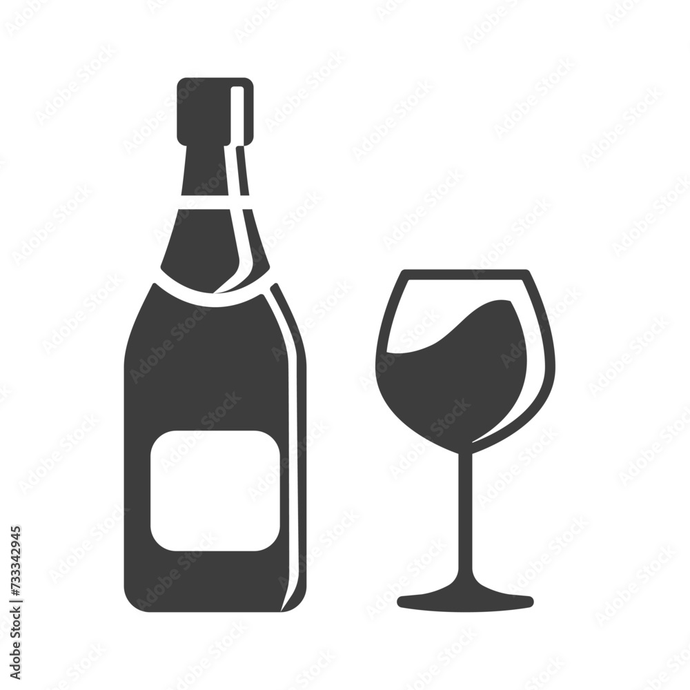 champagne icon design vector template champagne icon design vector template
