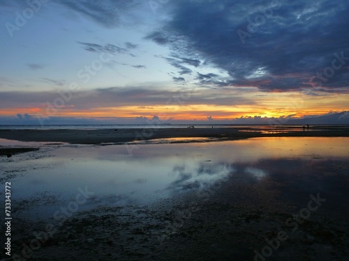 Romantic sunset on Siquijor island, Philippines