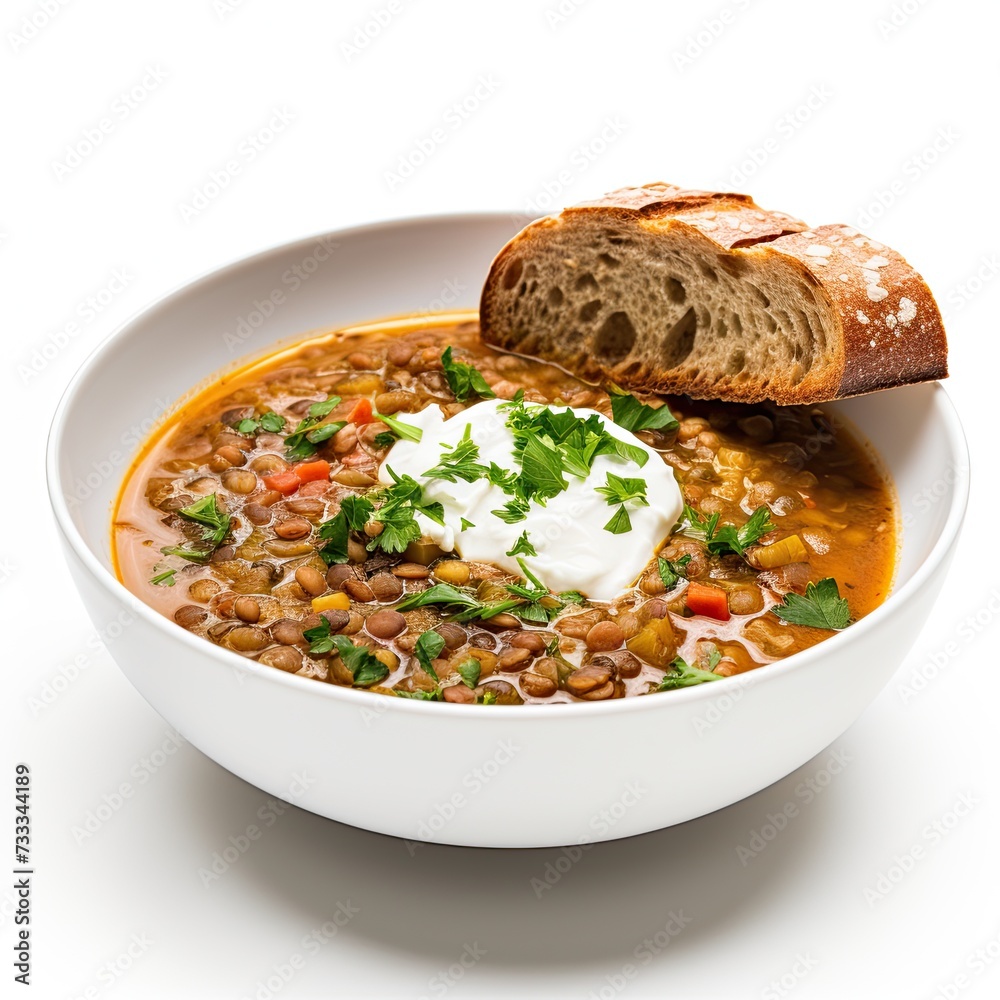 lentil soup closeup lentil soup closeup