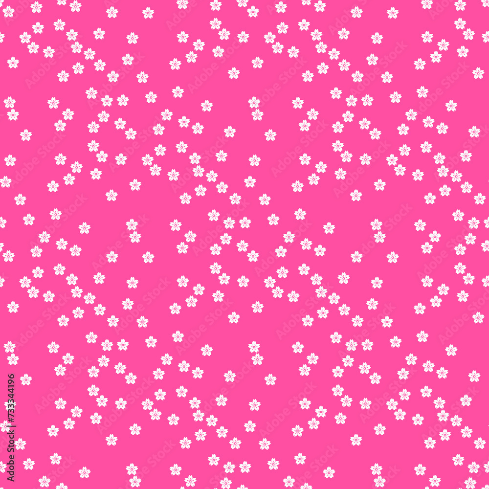 背景パターン素材　桜のシンボル（B_1_4）
