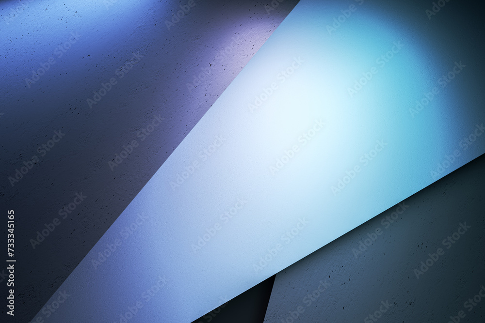 Creative gradient blue geometric backdrop. Landing page concept. 3D Rendering. Creative gradient blue geometric backdrop. Landing page concept. 3D Rendering.