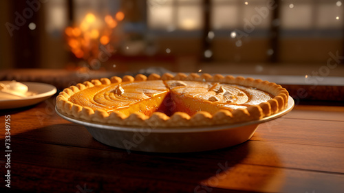 Thanksgiving Tradition: Photography of Delectable Pumpkin Pie