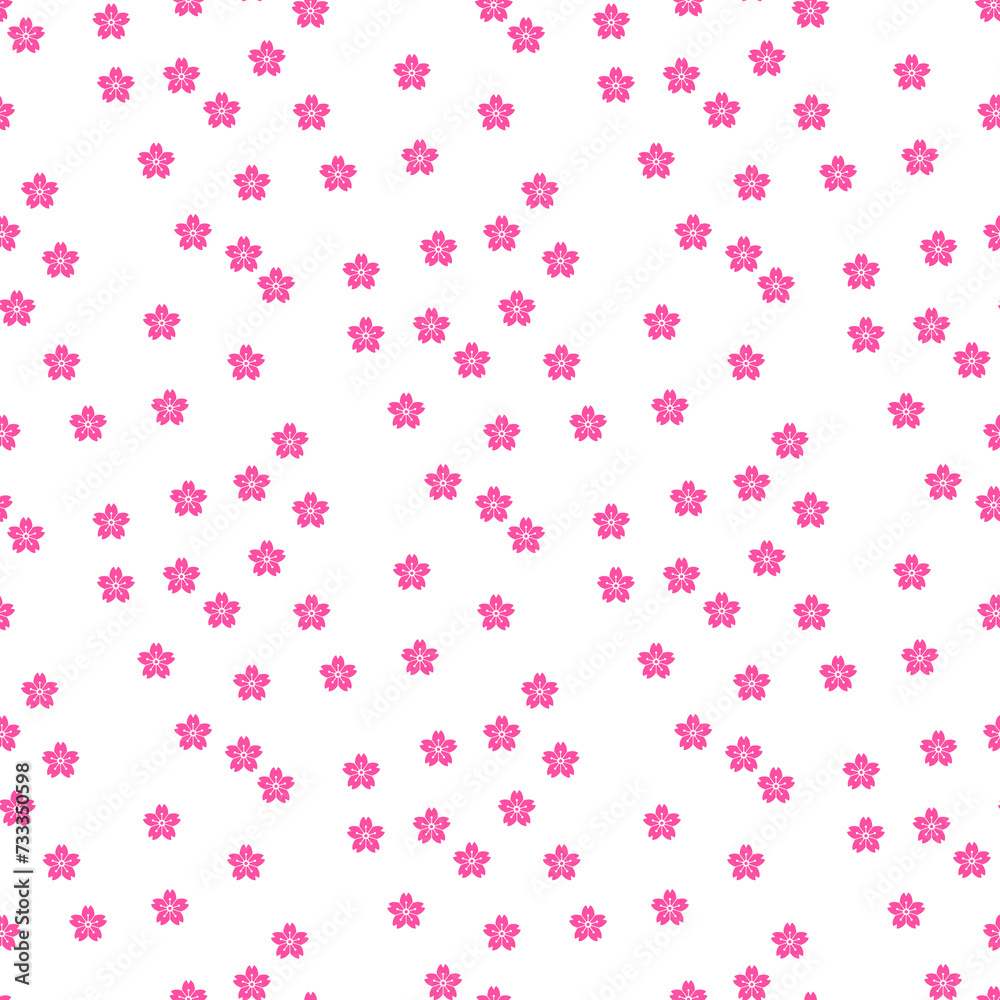 背景パターン素材　桜のシンボル（B_2_3）
