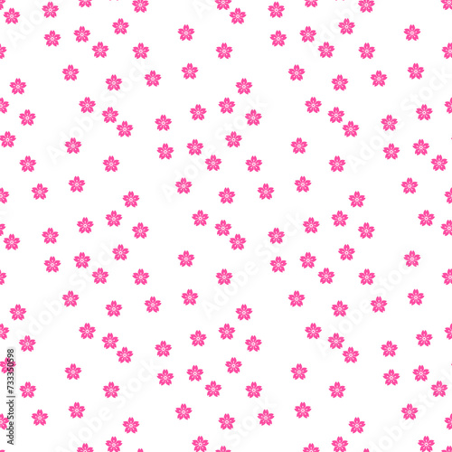 背景パターン素材 桜のシンボル（B_2_3） 