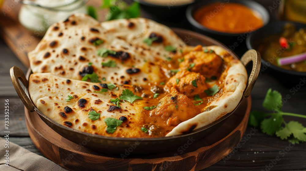 Details with the pichanga dish. AI generated Details with the pichanga dish. AI generated