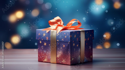 Gift Boxes with Colorful Background. © dekzer_ai