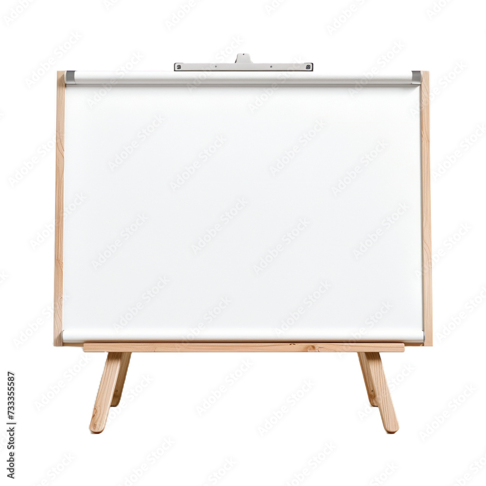 Empty whiteboard on transparent background Empty whiteboard on transparent background