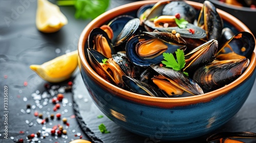 Mussel dish food shell seafood wallpaper background