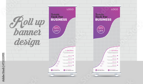 Roll up banner design