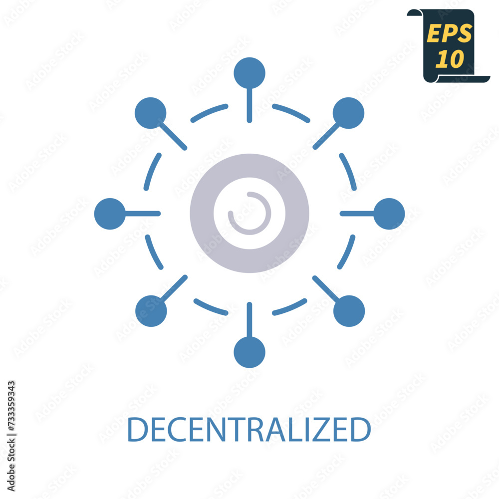 decentralized icons symbol vector elements for infographic web decentralized icons symbol vector elements for infographic web