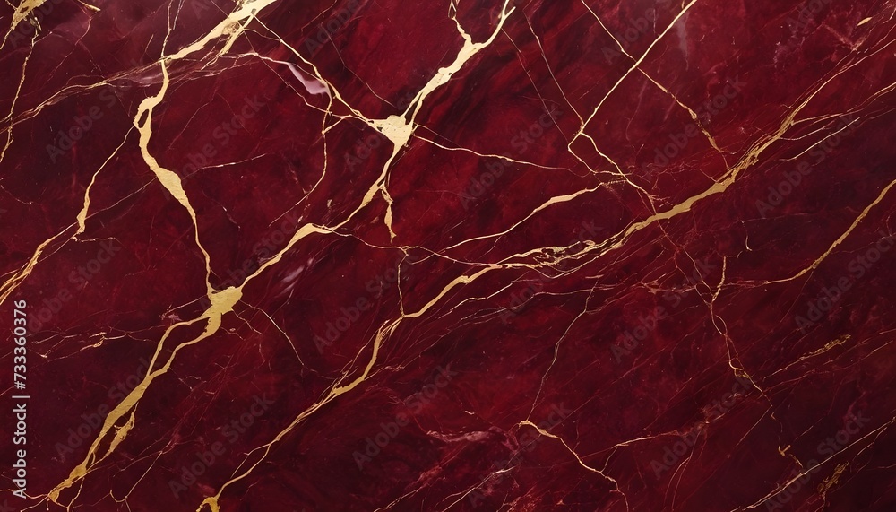Burgundy red and gold marble block texture
