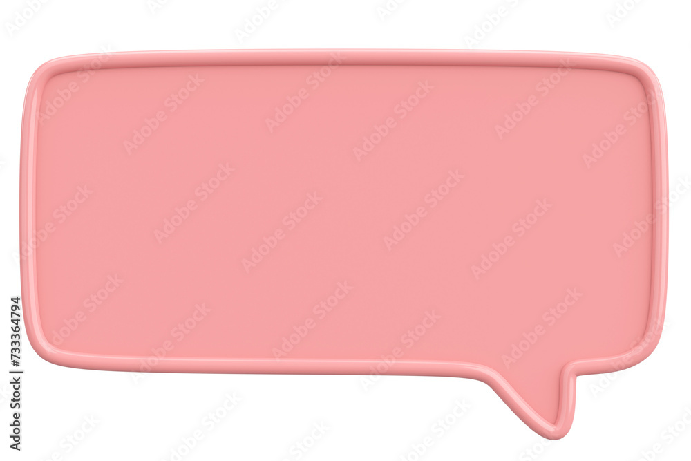 Speech Bubble. Text Box. 3D Illustration. Speech Bubble. Text Box. 3D Illustration.