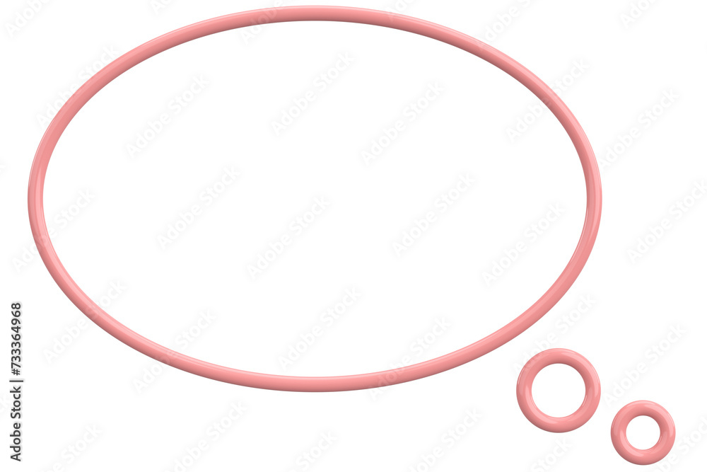 Speech Bubble. Text Box. 3D Illustration. Speech Bubble. Text Box. 3D Illustration.