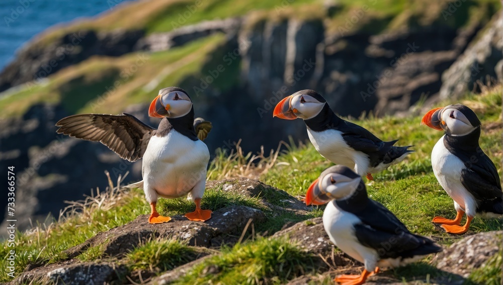 atlantic puffin or common puffin atlantic puffin or common puffin