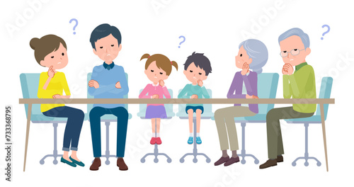 悩む3世代ファミリー