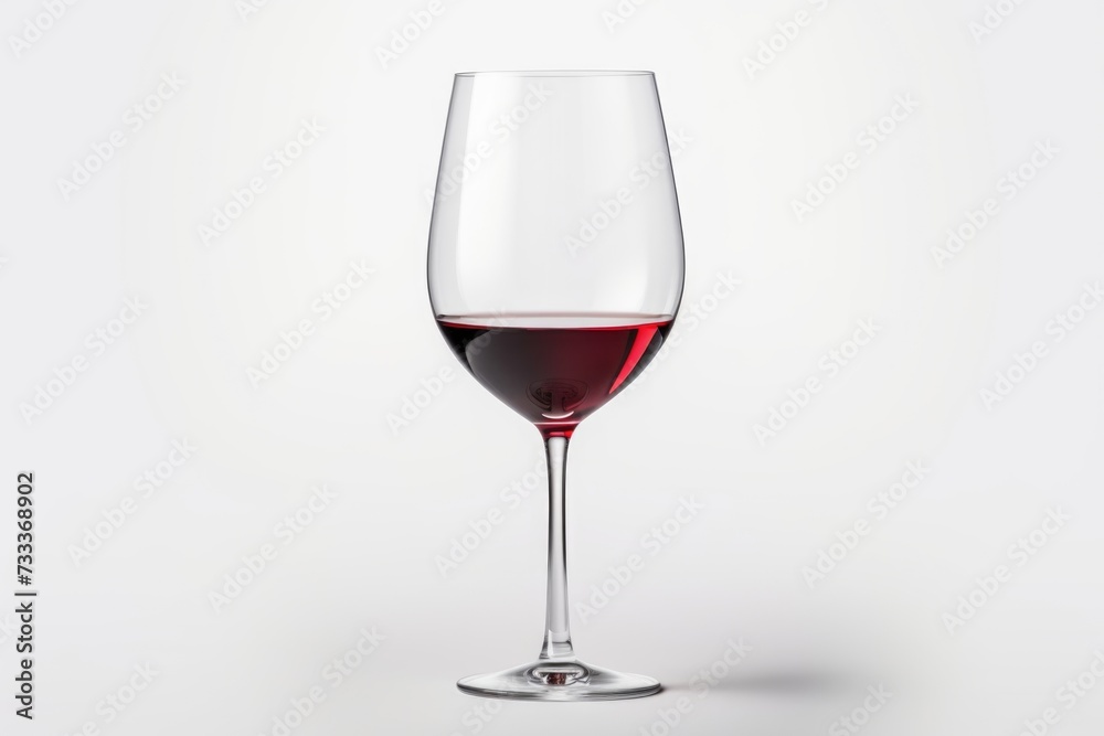 Isolated red wine glass on white background Isolated red wine glass on white background