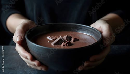 chocolate mousse bowl