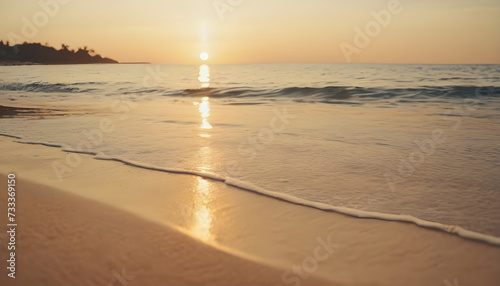 sunset on the beach © Ryu