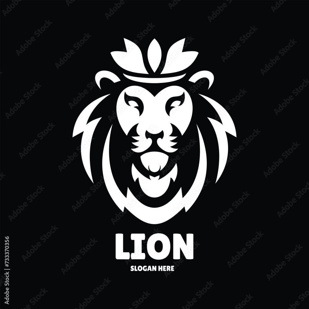lion silhouette logo design illustration lion silhouette logo design illustration