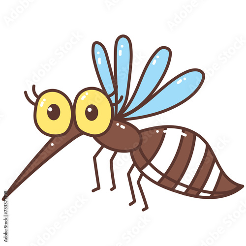 mosquito cartoon doodle