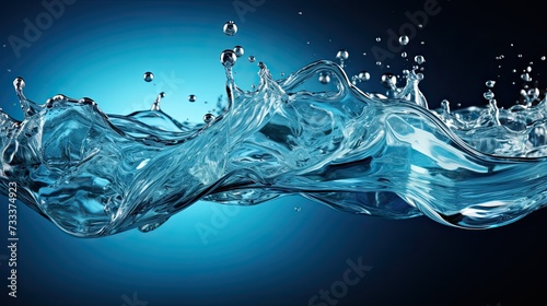 Water and transparency background. Generative AI
