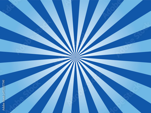 abstract blue sunburst pattern background for modern graphic design element. shining ray cartoon with colorful for website banner wallpaper and poster card decoration