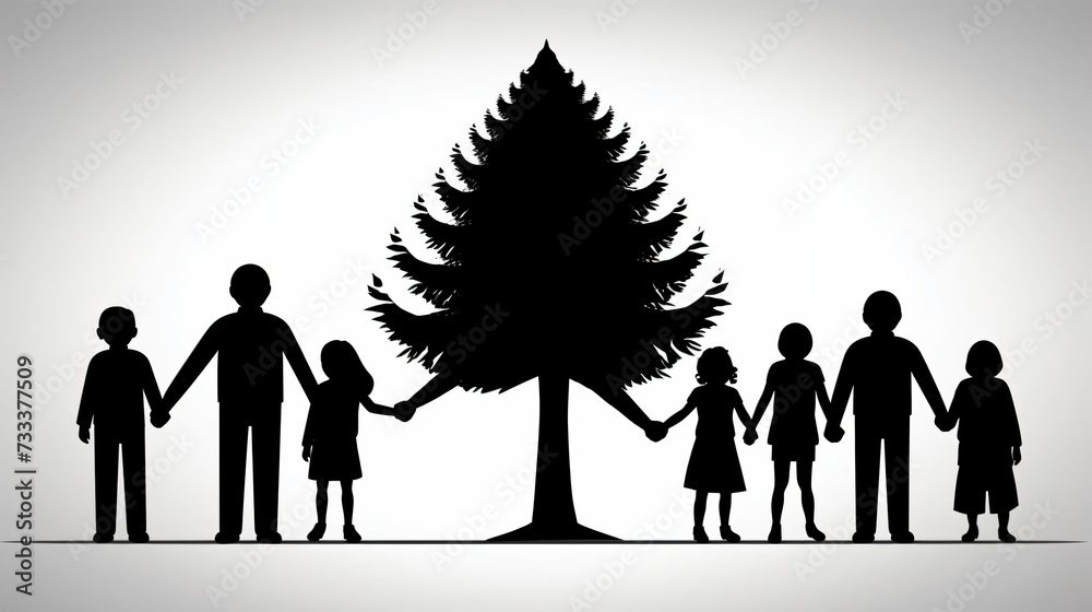 people silhouettes people silhouettes