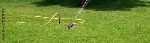 Watering the lawn automatic system