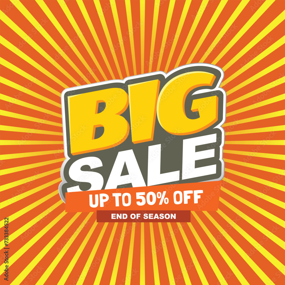 Big sale offer design elements