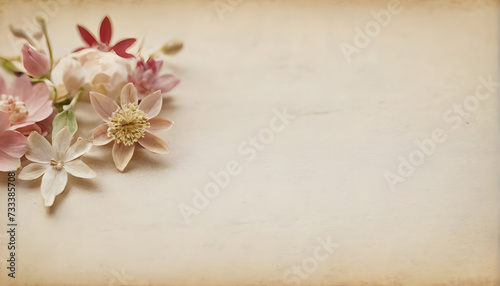 Flower embedded Handmade paper 