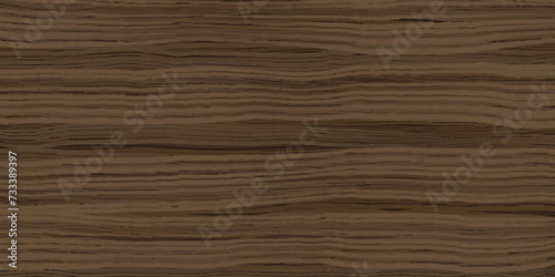 Uniform walnut wooden texture with horizontal veins. Vector wood background. Lining boards wall. Dried planks. Wood swatch