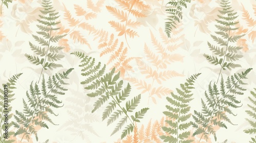 a pattern with leaves
