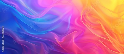 Abstract smooth wavy colorful gradient texture background. Generated AI image