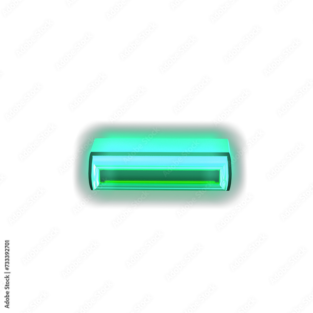 Glowing turquoise 3d symbols Glowing turquoise 3d symbols