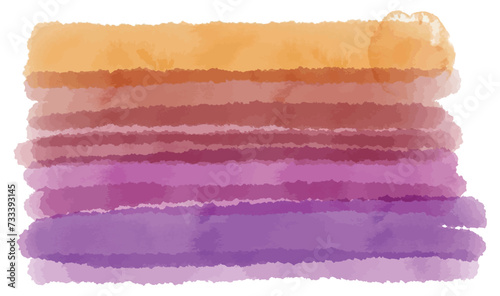 Abstract colorful picturesque pink orange red watercolor background vector illustration