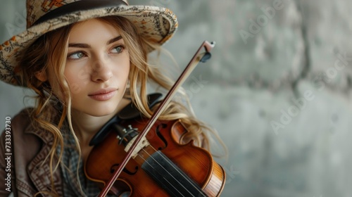 A captivating portrait of a musician lost in the moment, expressing passion t...