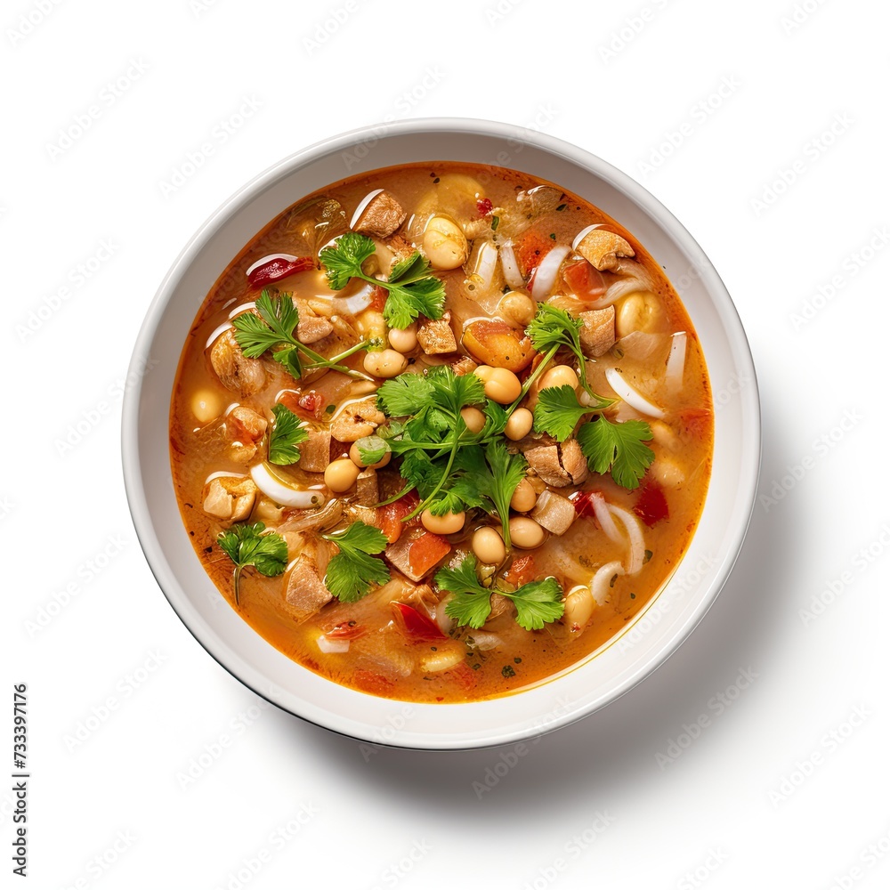 Posole soup closeup Posole soup closeup