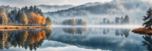 Foggy morning at the lake  © Junaid