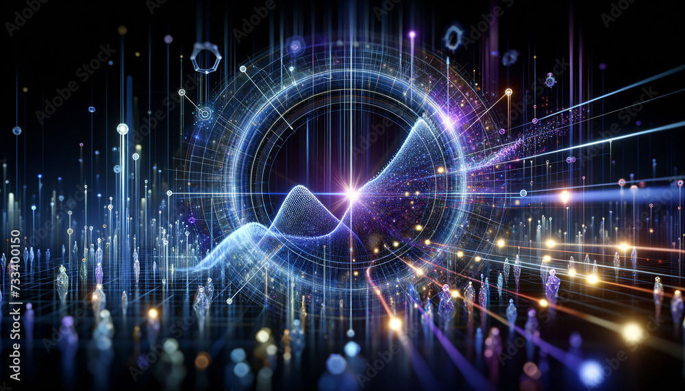 Fototapeta premium Dynamic Bayesian Analysis in a Vibrant Marketplace