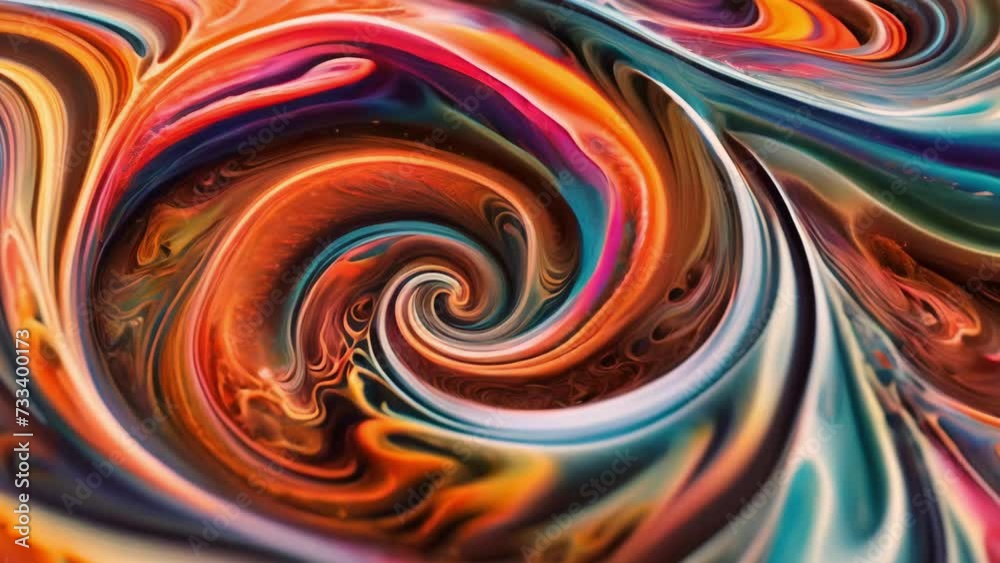 Colorful Swirl in Image Colorful Swirl in Image