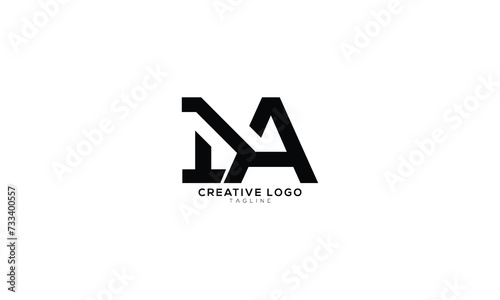 1A NA Abstract initial monogram letter alphabet logo design