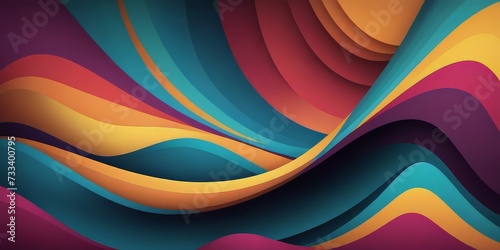 Wavy colored background.