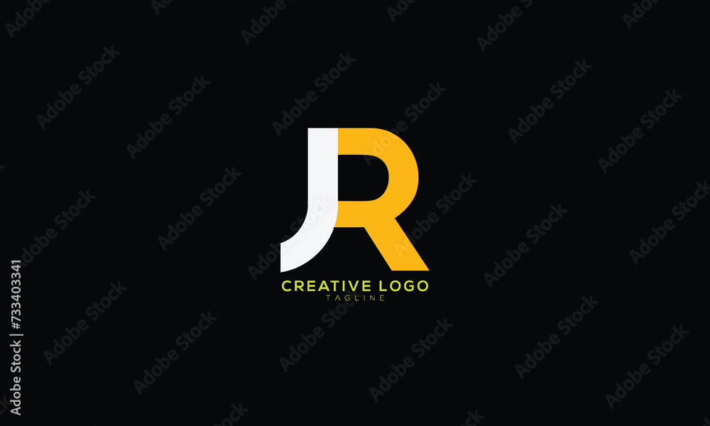 JR Abstract initial monogram letter alphabet logo design JR Abstract initial monogram letter alphabet logo design