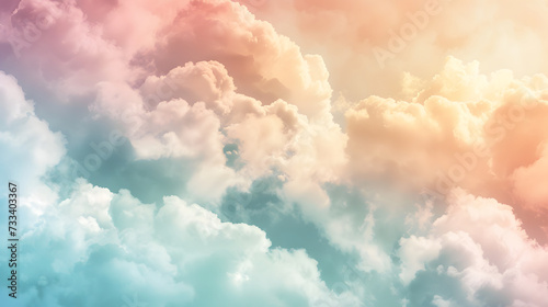 Colorful clouds above the sky, Clouds wallpaper as a background, The sky is the limit, Cloud background for text and presentations