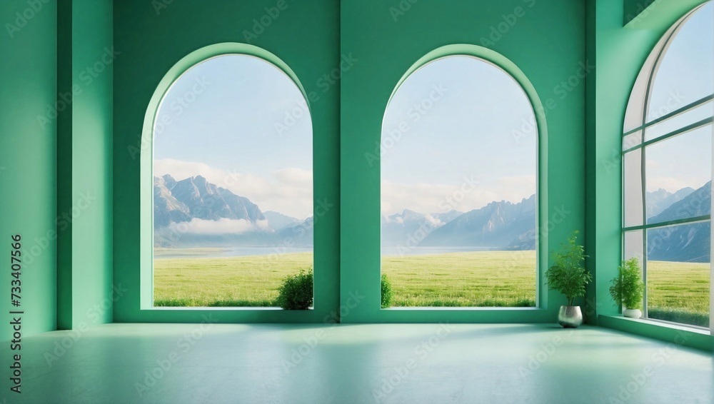 window with grass and sky