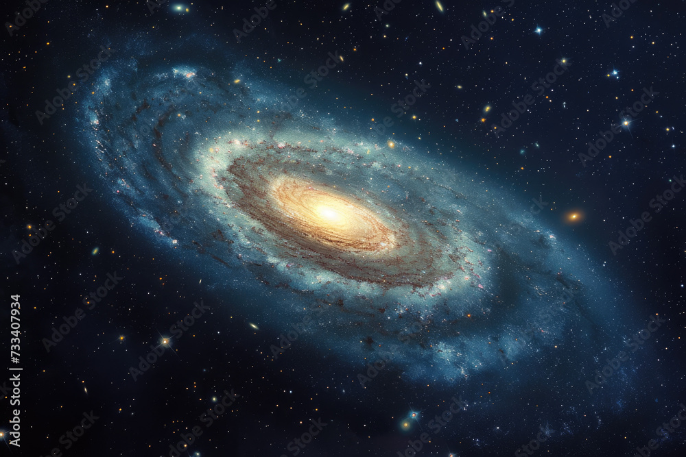 view of a spiral galaxy as seen from a distant star system.