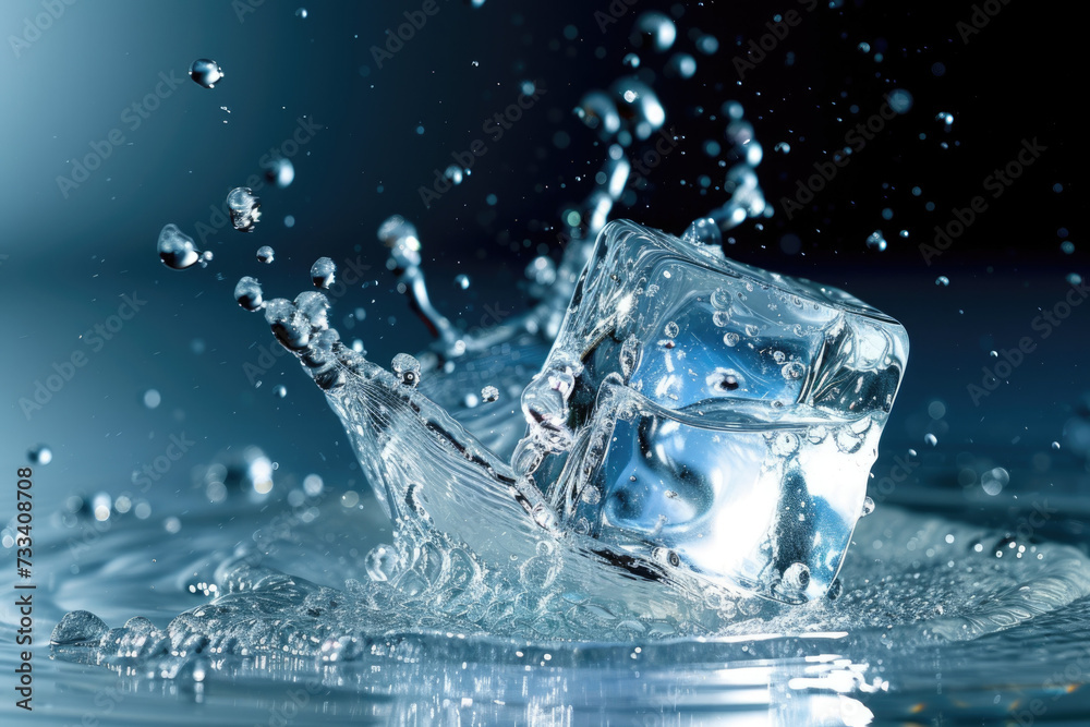 photo of a solid and liquid state with a ice and a water photo of a solid and liquid state with a ice and a water