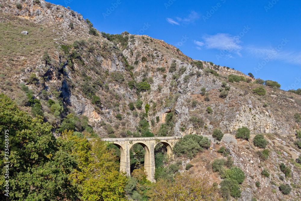 The bridge of Sima in Crete island, the highest built bridge in Crete and a construction miracle for the time it was built.